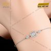 Lắc Radiant Solitaire vàng nguyên khối Au750 đính kim cương