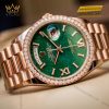Đồng hồ Rolex Day Date mặt đá xanh vành kim 128345RBR-0068