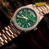 Đồng hồ Rolex Day Date mặt đá xanh vành kim 128345RBR-0068