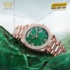 Đồng hồ Rolex Day Date mặt đá xanh vành kim 128345RBR-0068