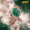 Đồng hồ Rolex Day Date mặt đá xanh vành kim 128345RBR-0068