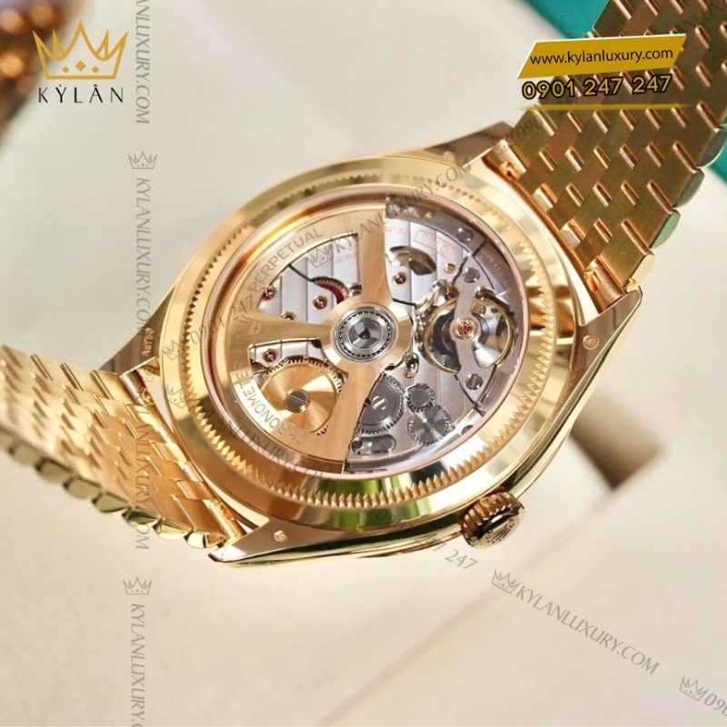 Đồng hồ Rolex Perpetual 1908 vàng khối mặt số trắng 52508-0008