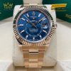 Đồng hồ Rolex Sky Dweller xanh lục lam dây oyster 336935-0001