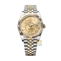 Đồng hồ Rolex Sky-Dweller vàng kim mặt số champage m336933-0002