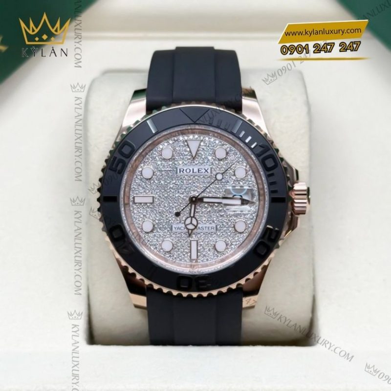Đồng hồ Rolex Yacht-Master 40mm mặt số nạm kim cương 126655-0005
