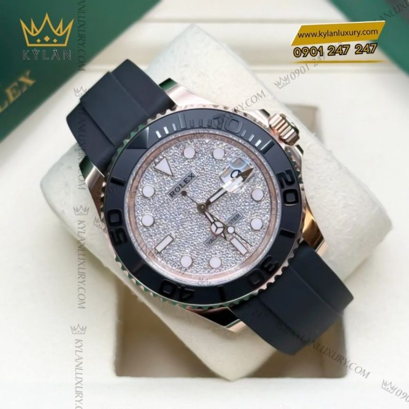 Đồng hồ Rolex Yacht-Master 40mm mặt số nạm kim cương 126655-0005