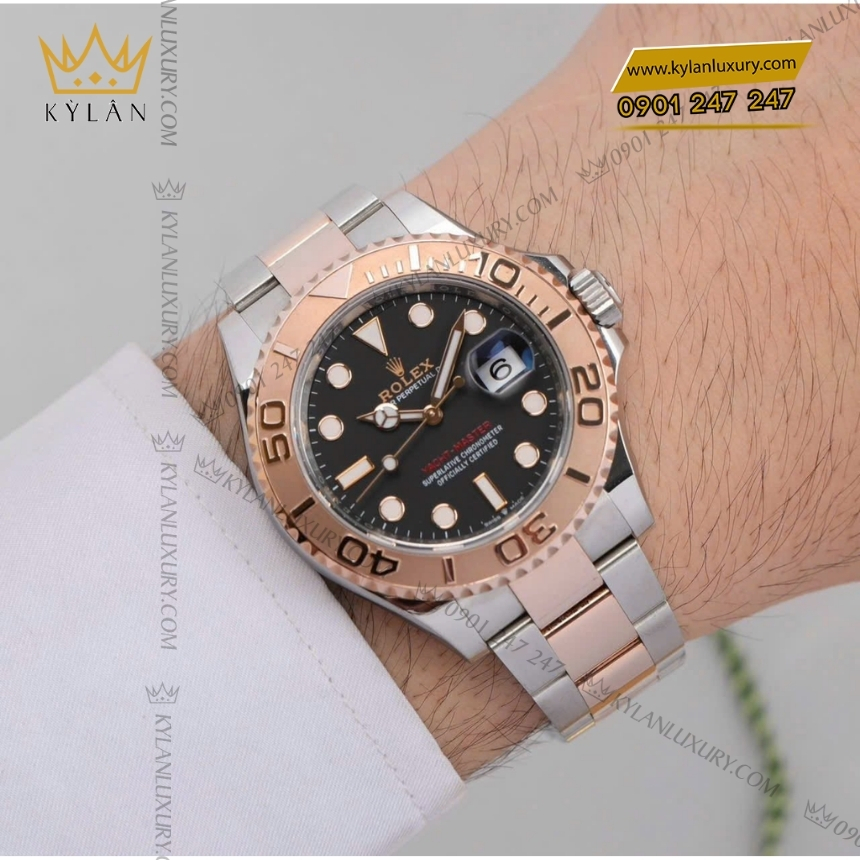 Kỳ Lân Luxury rolex yacht master 40mm m126621 mat so den tuyen 4 Đồng hồ Rolex Yacht Master 40 mặt số đen 126621-0002