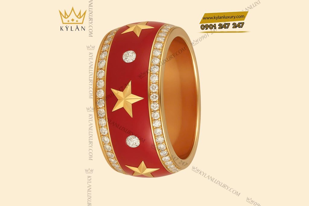 Kỳ Lân Luxury z6913008540405 6395f980060013463d7bd81632243b91 Nhẫn ngôi sao vàng nguyên khối Au750 đính kim cương