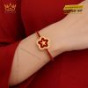 Vòng Tay Ánh Sao Đỏ Vàng Au750 đính kim cương và đá quý