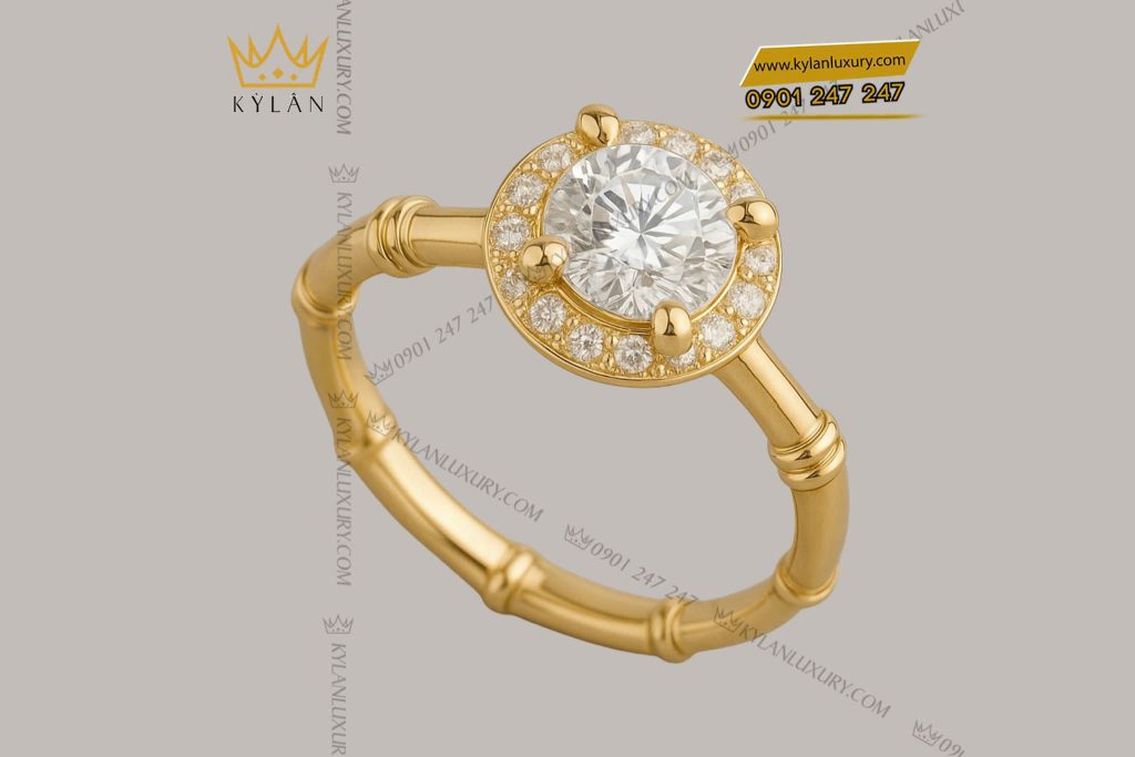 Kỳ Lân Luxury z6919237367050 85e199f658735c91b2b754f2f5acb313 Nhẫn ORIENTAL vàng nguyên khối Au750 đính kim cương