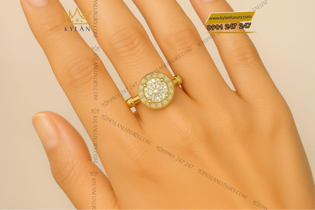 Kỳ Lân Luxury z6919237373531 ef8959a441ce98000932776565f4f9b3 Nhẫn ORIENTAL vàng nguyên khối Au750 đính kim cương