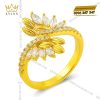 Nhẫn Flower Ring vàng nguyên khối Au750 đính kim cương