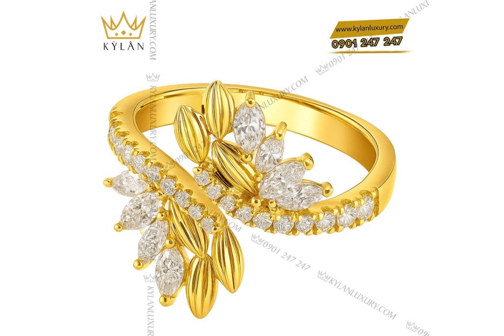 Kỳ Lân Luxury z6919914641868 bc2c93cd71ee06d05e3950b86367df26 Nhẫn Flower Ring vàng nguyên khối Au750 đính kim cương