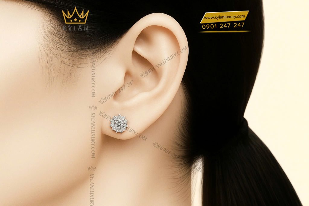 Kỳ Lân Luxury z6922576001364 ae99bffa96417c2e01238889b343c77c Bông tai Vintage vàng trắng Au750 đính kim cương
