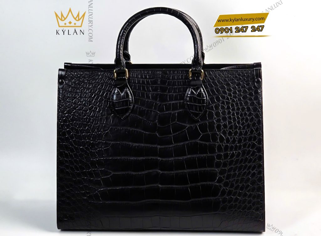 Kỳ Lân Luxury 1 101 Túi xách nữ full da cá Alligator black
