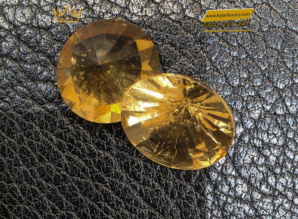 Cặp đá Sapphire vàng
