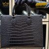 Túi xách nữ full da cá Alligator black