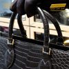 Túi xách nữ full da cá Alligator black