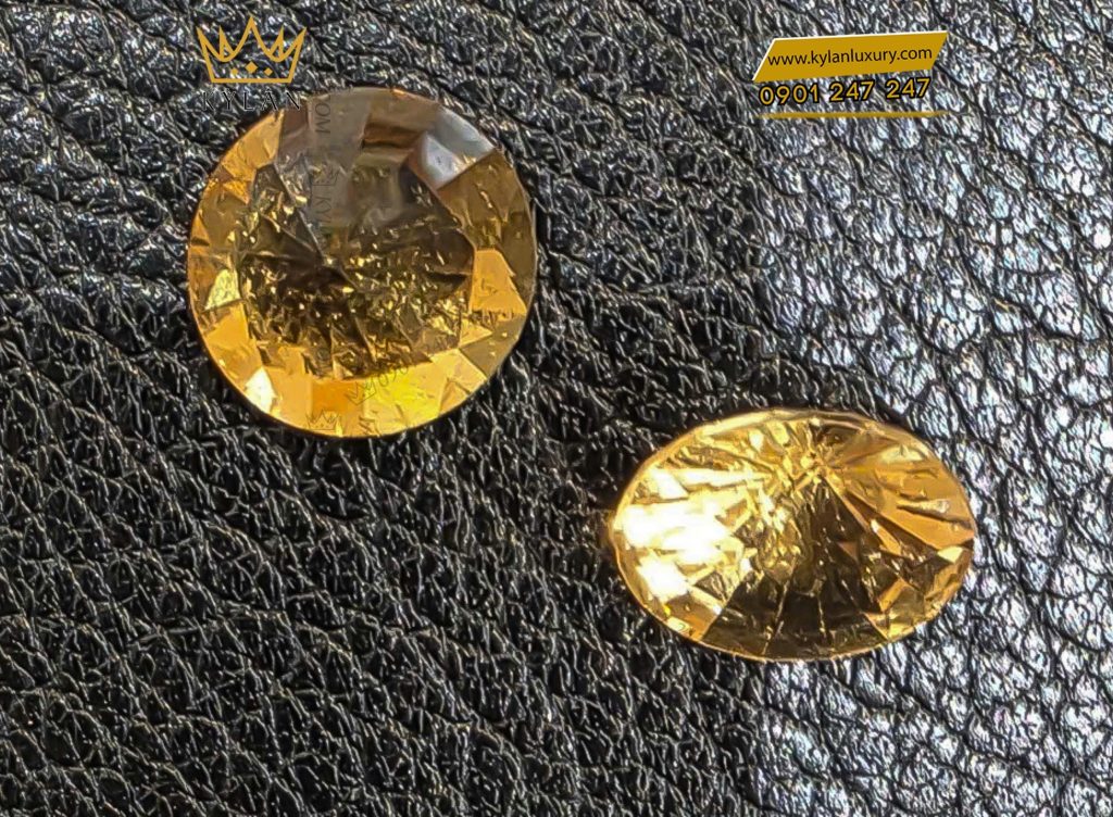 Cặp đá Sapphire vàng