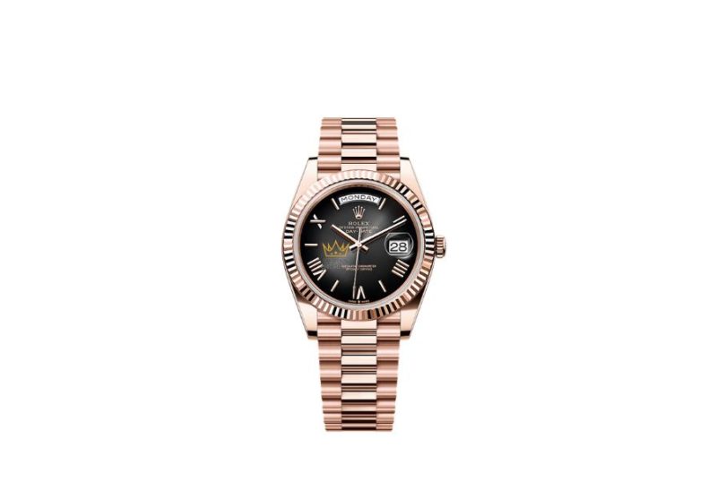 Rolex Day-Date 40 Oyster m228235 mặt số xám đen Ombré