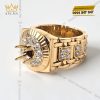 Vỏ nhẫn Rolex vàng vàng nguyên khối Au750 đính kim cương