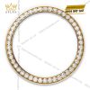Rolex Lady-Datejust m279383RBR mặt số bạc nạm kim cương