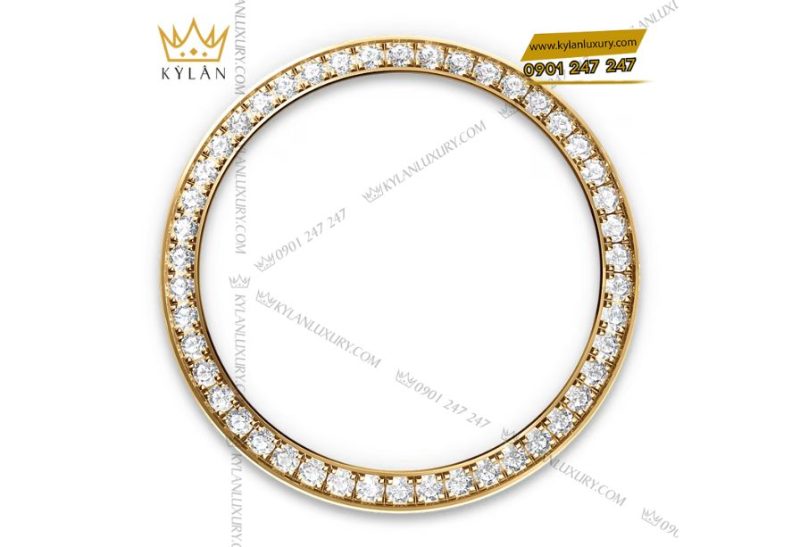 Rolex Lady-Datejust m279383RBR mặt số bạc nạm kim cương