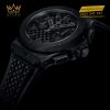 Dây cao su đen và khóa gập ceramic titanium mạ đen của Hublot Big Bang All Black