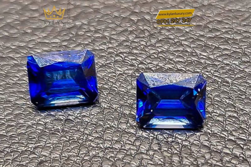 Đá quý sapphire màu xanh dương đậm