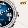 Rolex Day-Date 36 Oyster m128349RBR mặt số xanh dương ombré