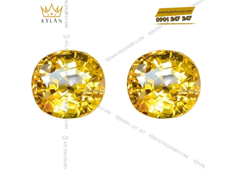 Cặp đá Sapphire vàng