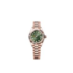 Rolex Lady-Datejust m279175 mặt số xanh ô-liu