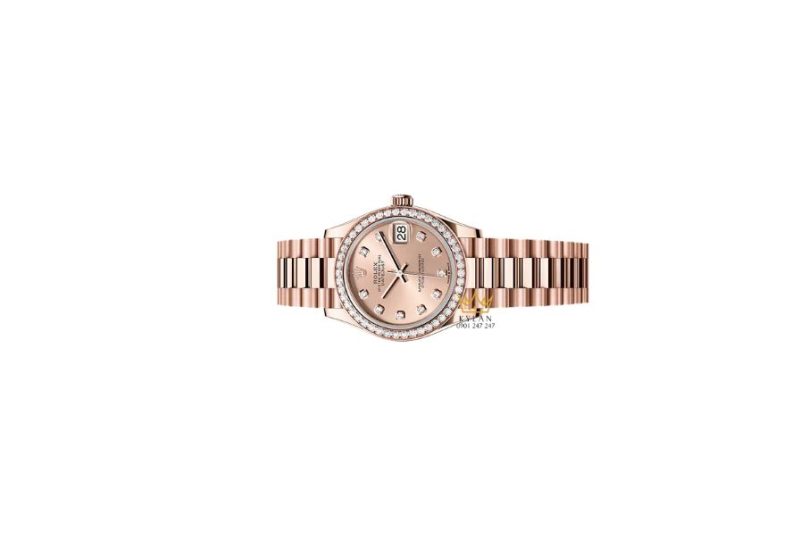 Rolex Datejust m278285RBR 31mm mặt số màu hoa hồng 