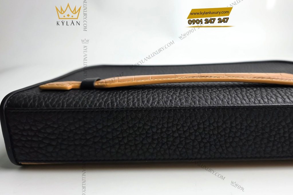 Kỳ Lân Luxury 4 7 Túi Clutch da Togo mix da cá Alligator