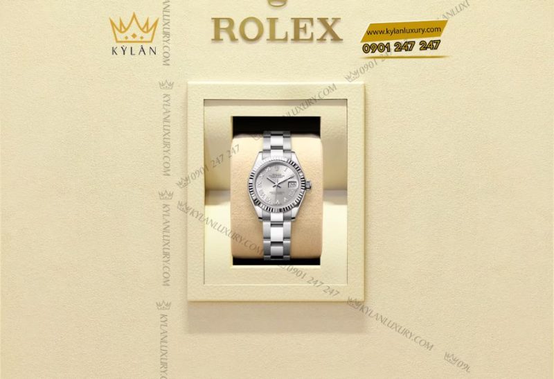 Đồng hồ Rolex Lady-Datejust m279174 mặt số bạc