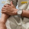Mặt số xám cùng dây cao su bọc vải xám của Classic Fusion Essential Grey 45MM