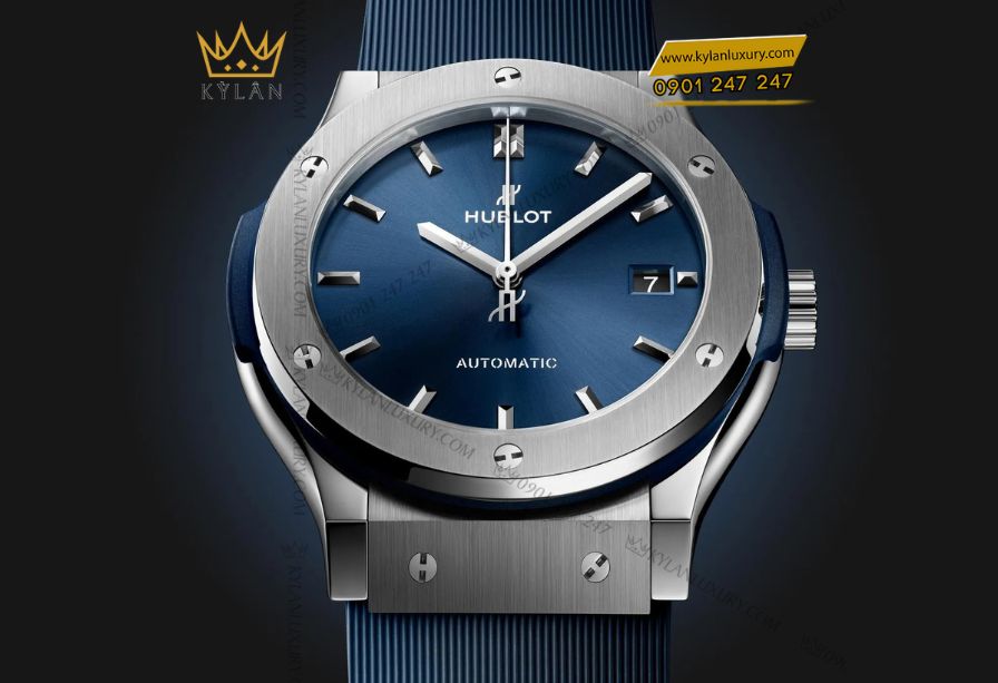 Kỳ Lân Luxury 5 116 Hublot Classic Fusion Titanium Blue 511.NX.7170.RX 45MM