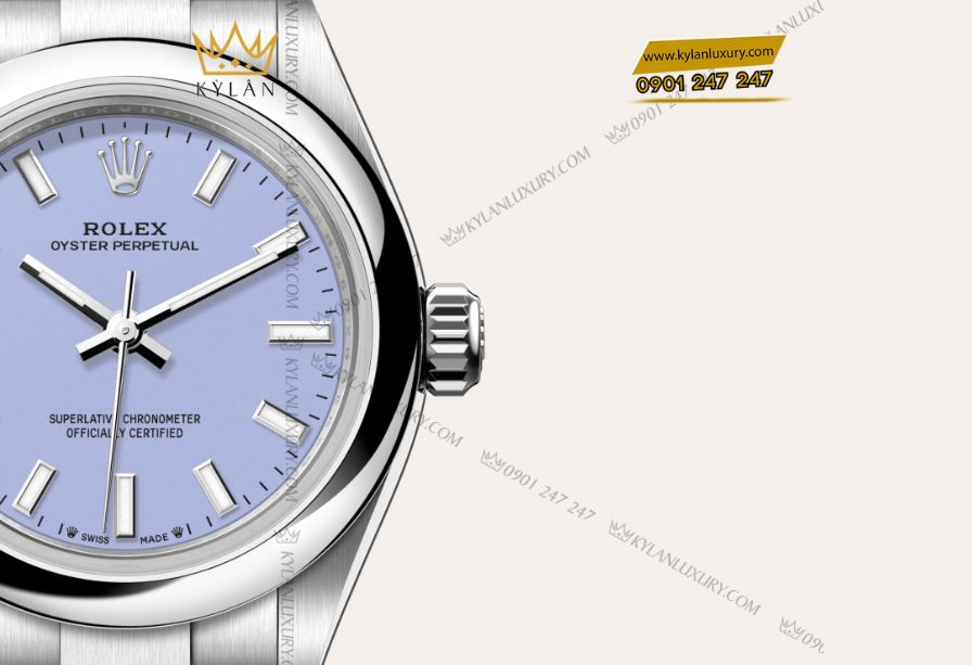 Rolex Oyster Perpetual 28 m276200 mặt số hoa oải hương 2 Kỳ Lân Luxury 5 25 Rolex Oyster Perpetual 28 m276200 mặt số hoa oải hương