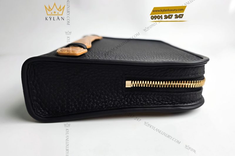 Túi Clutch da Togo mix da cá Alligator