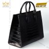 Túi xách nữ full da cá Alligator black