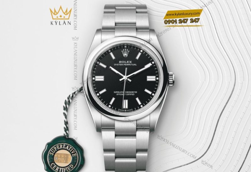 Rolex Oyster Perpetual m126000 36mm mặt số đen 