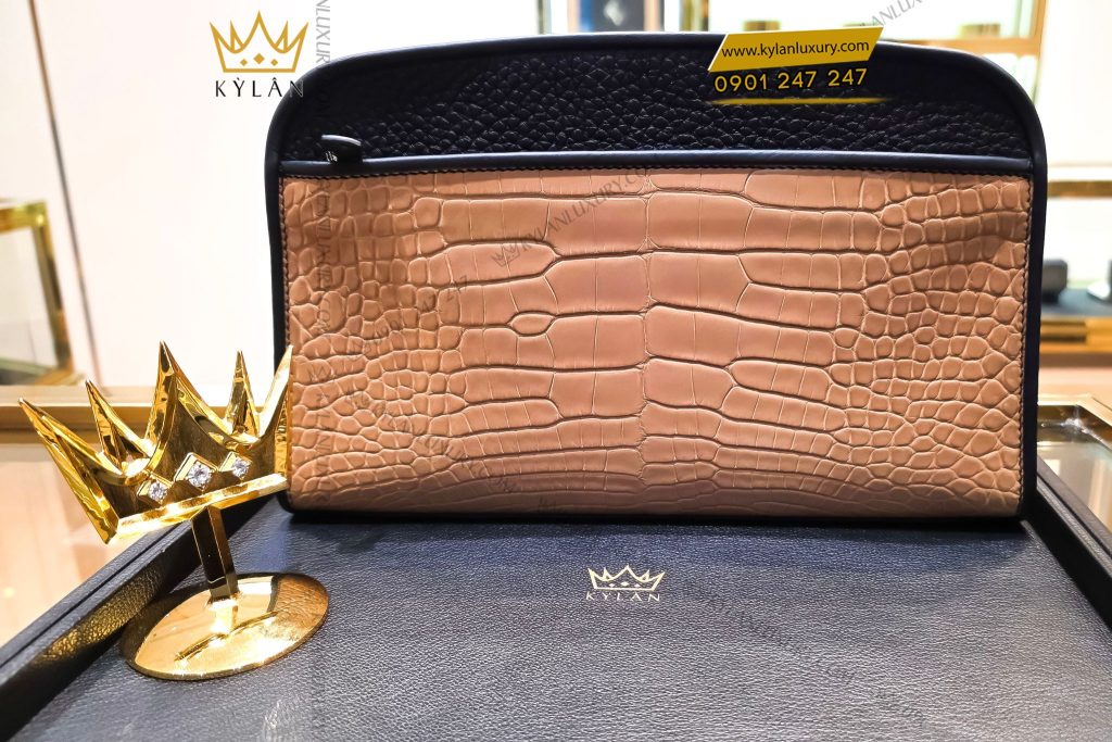 Kỳ Lân Luxury 6 8 Túi Clutch da Togo mix da cá Alligator