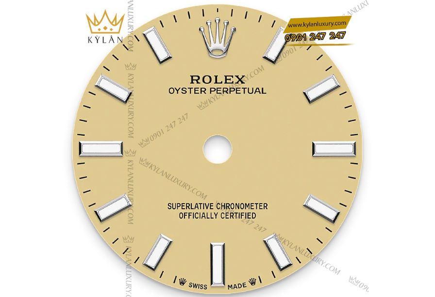 Kỳ Lân Luxury 7 31 Rolex Oyster Perpetual m276200, 28mm mặt số màu be