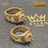 Vỏ nhẫn Rolex vàng vàng nguyên khối Au750 đính kim cương