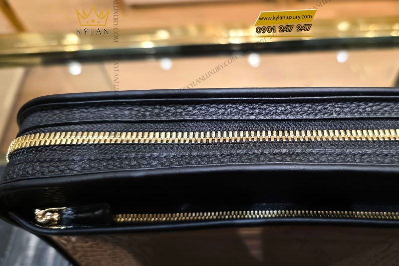 Túi Clutch da Togo mix da cá Alligator