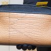 Túi Clutch da Togo mix da cá Alligator