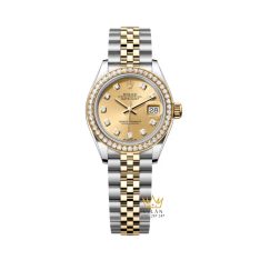 Đồng hồ Rolex Lady Datejust champagne vành kim 279383RBR-001