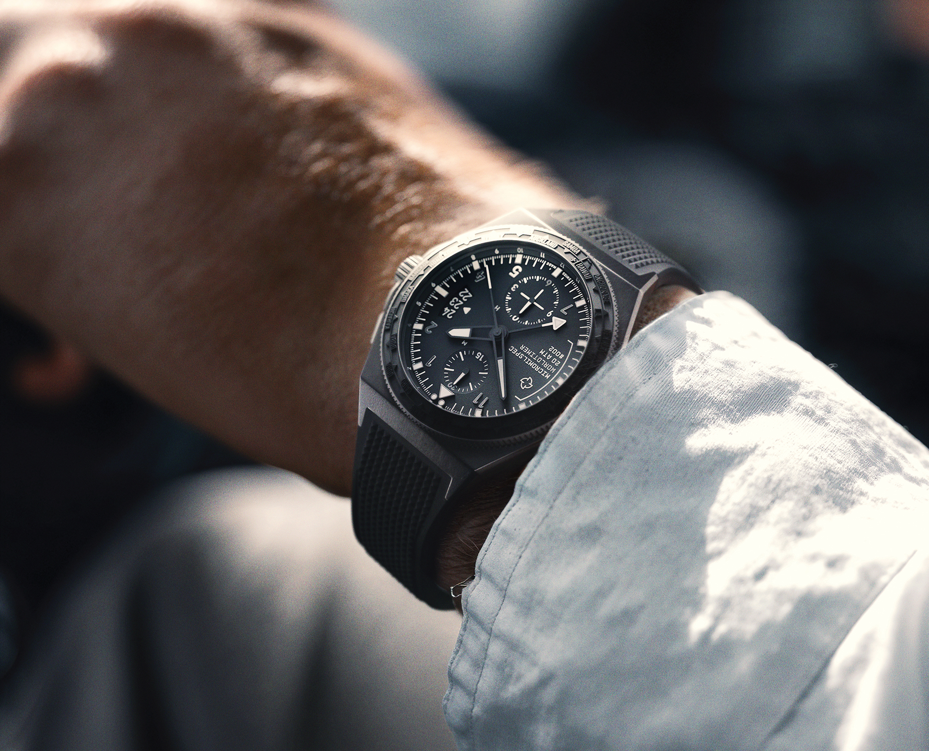 Kỳ Lân Luxury Dong ho Micromilspec Pilot Worldtimer1 Đồng hồ Micromilspec Pilot Worldtimer