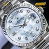 Đồng hồ Rolex Day-Date 36 mặt khảm trai nạm kim cương 128239-0007