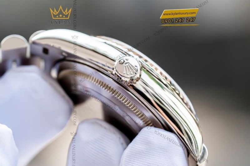 Đồng hồ Rolex Day-Date 36 mặt khảm trai nạm kim cương 128239-0007